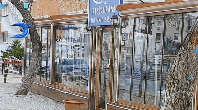 Licensed restaurant + real estate office rented, located in Kumburgaz.