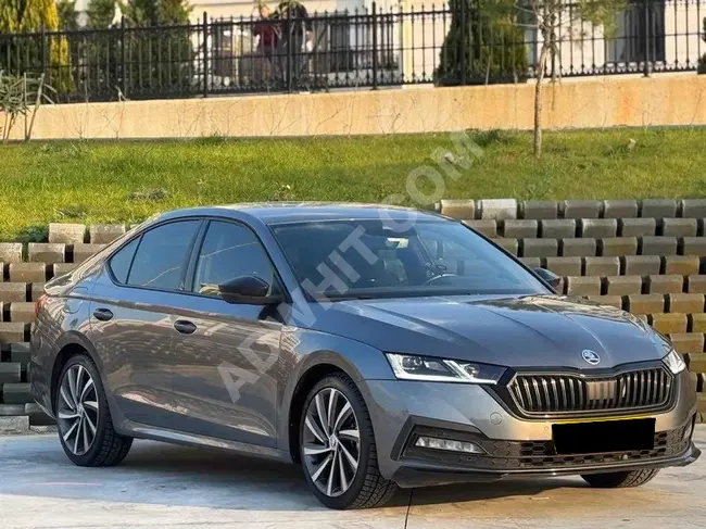 سيارة  SKODA OCTAVIA SPORTLINEموديل 2023 عداد 36,000 كم خالي من الحوادث بدون طلاء