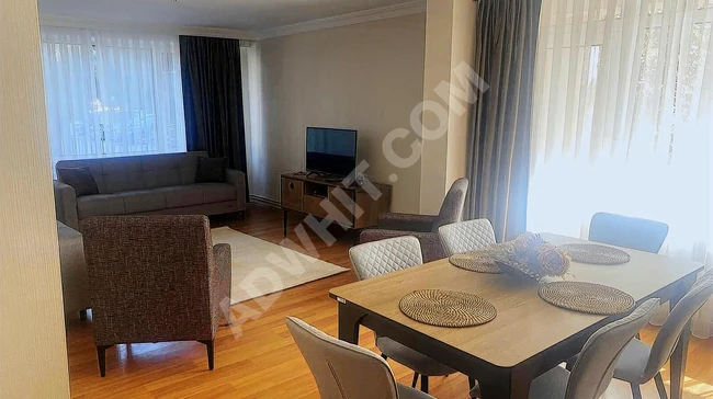 FOR RENT FURNISHED 2+1, HASTANE VE KONSOLOSLUKLARA YAKIN MERKEZİ