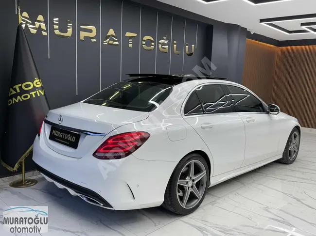 سيارة MERCEDES C200D AMG  موديل 2016  خالي من العيوب والطلاء بدون صدمات