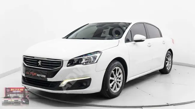 PEUGEOT 508 1.6BLUEHDI EAT6 موديل 2015مع مقاعد جلدية ونظام صوتي.