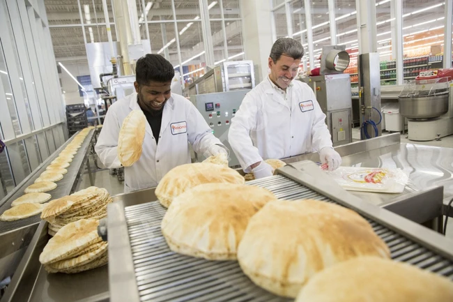 Arabic bread production line