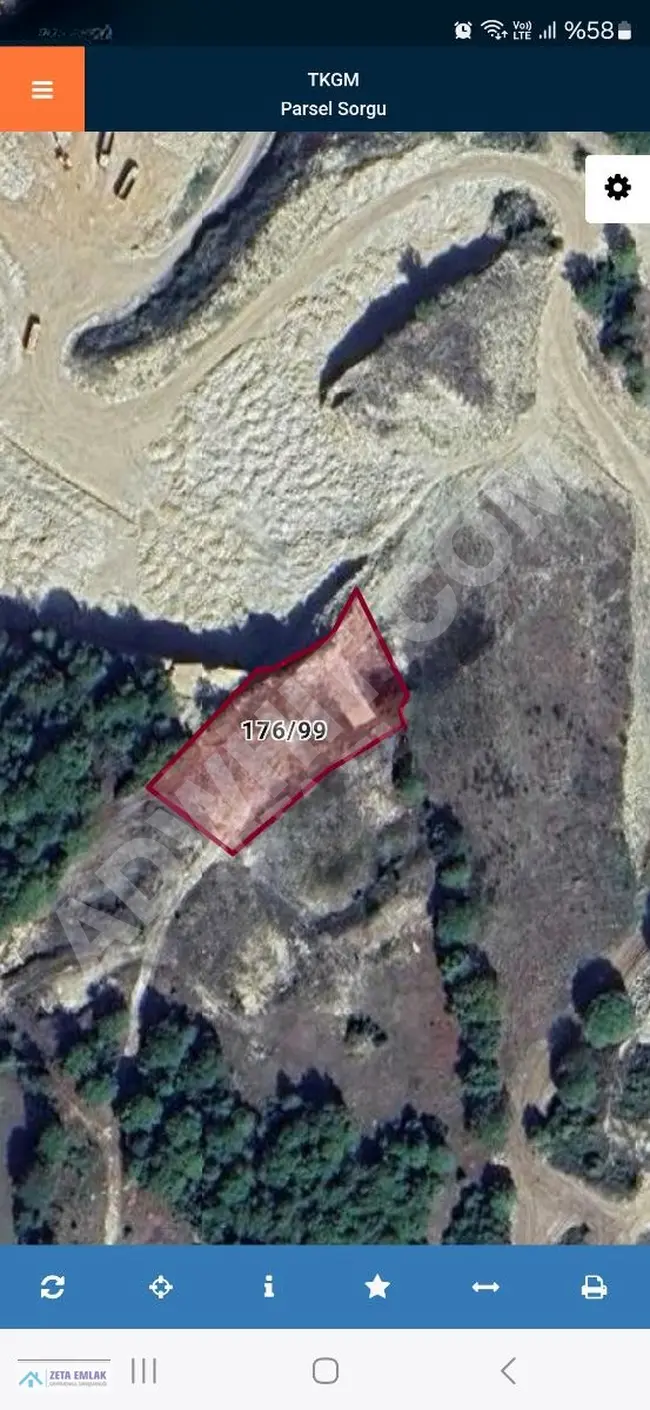 Two acres of agricultural land on a road in the village of KANDIRA AKINCILAR