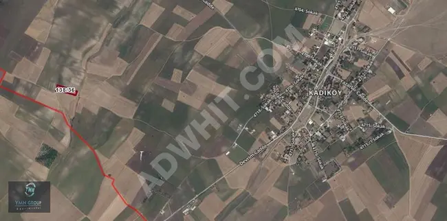 Agricultural land of 5,122m2 with a single title deed for sale in Tekirdağ Saray Kadıköy