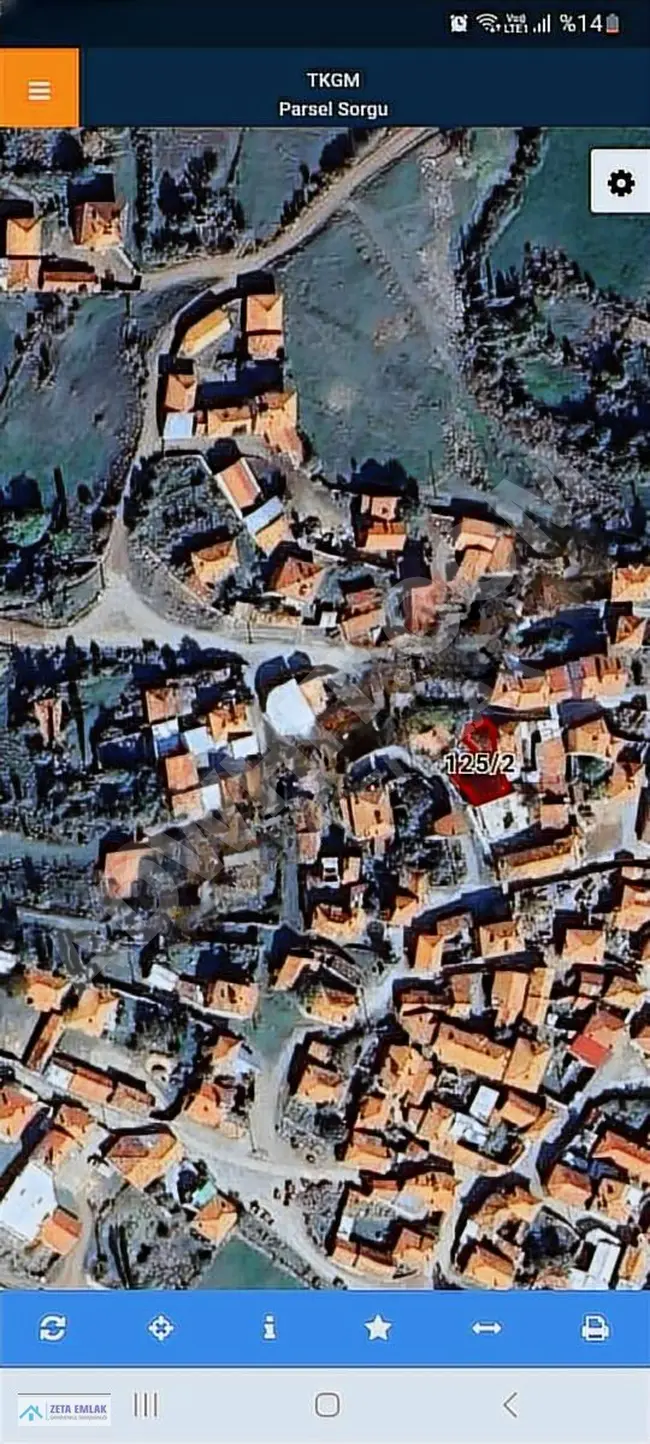 A plotted land parcel inside the village in KÜTAHYA TAVŞANLI OVACIK