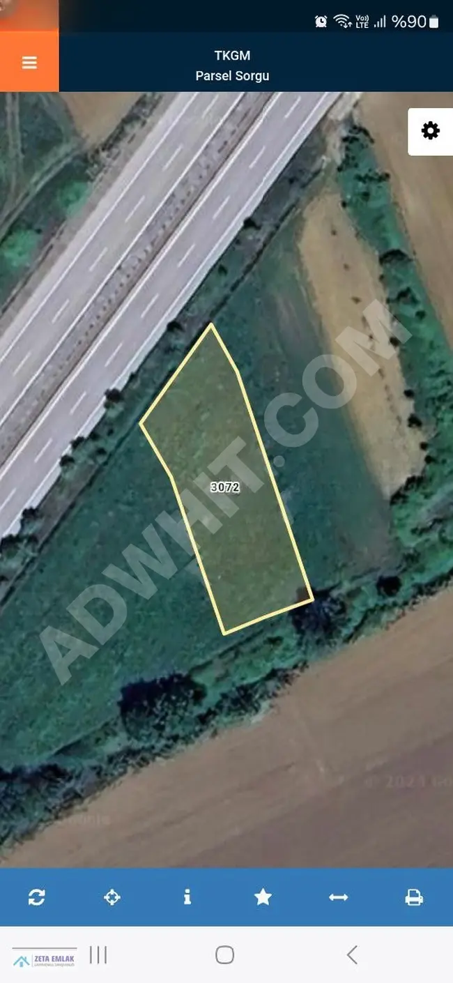 Investment opportunity land on the asphalt road in Sakarya Kaynarca.