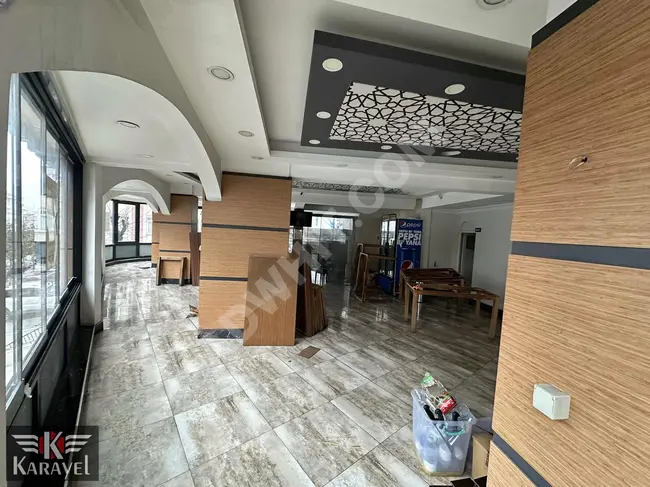 180 sqm shop for rent with a wide view on GAZİOSMANPAŞA Street.