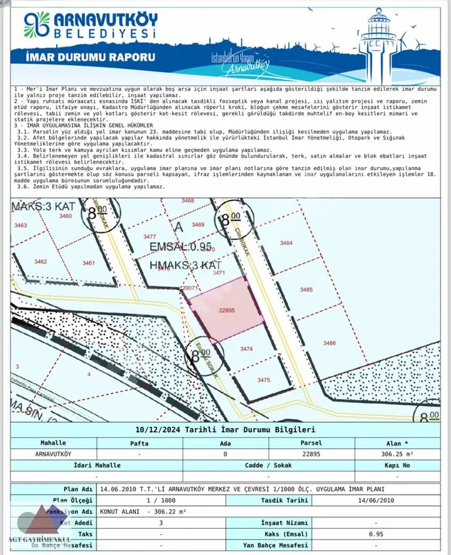 Residential plots for sale in the center of Arnavutköy