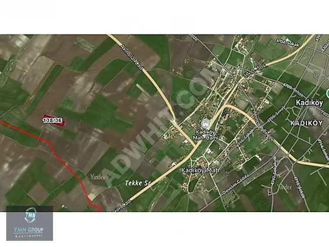 Agricultural land of 5,122m2 with a single title deed for sale in Tekirdağ Saray Kadıköy