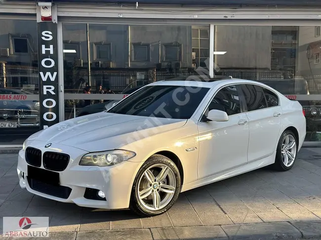 BMW 5.20d M SPORT COBRA ناقل حركة /F1 + مقودM  + شاشة NBT + ستارة مقعد خلفي كامل مواصفات