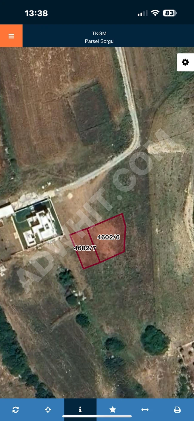 A licensed plot of land measuring 519 square meters in the Aydın Didim Hisar district.