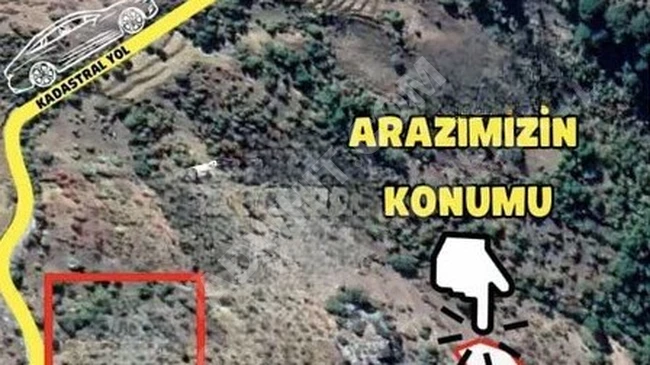 A plot of land with an area of 1320 m2 can be exchanged for a car in ANTALYA GÜNDOĞMUŞ.