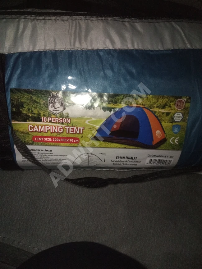 FISCHER camping tent for 10 people