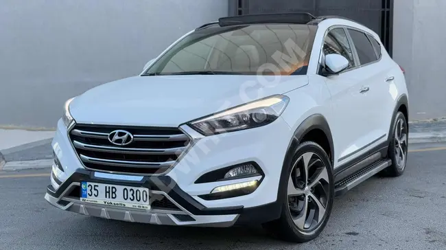 Hyundai Tucson اصدار 2017 بعداد 55.000 كم + 4X4 + سقف زجاجي + تدفئة مقاعد +اكسسورات كاملة