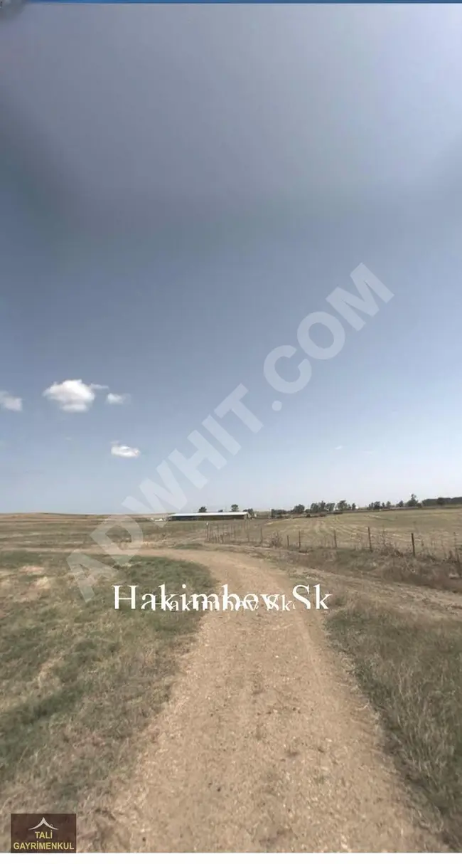 A plot of land measuring 1,112 square meters for sale in DEĞİRMENKÖY, near residential areas and with individual ownership.