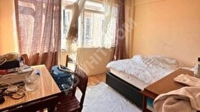 1+1 furnished apartment on the third floor, located on Hortumcu Street near the last station.