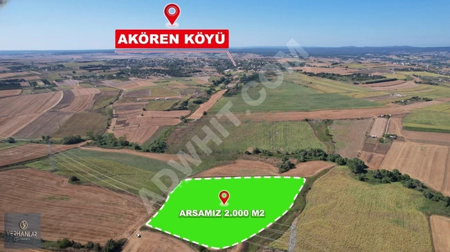 A plot of land measuring 2000 square meters near the village of Silivri Akören.