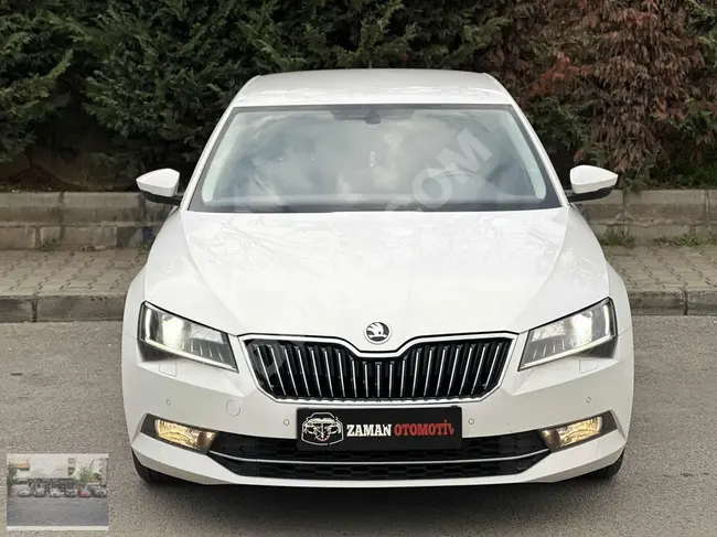 سيارة Skoda SuperB اضاءه LED بقوة 120 حصان+ستارة  +مرآة قابلة للطي+CAR PLAY من ZAMAN