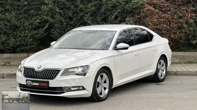 سيارة Skoda SuperB اضاءه LED بقوة 120 حصان+ستارة  +مرآة قابلة للطي+CAR PLAY من ZAMAN