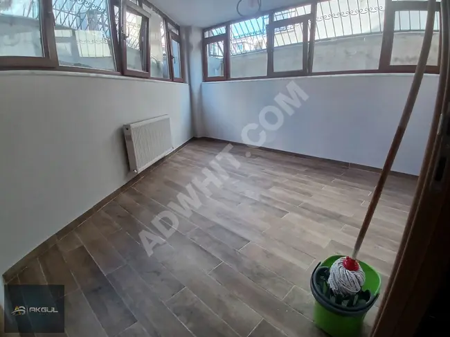 2+1 apartment on the ground floor near the metro from AKGÜL