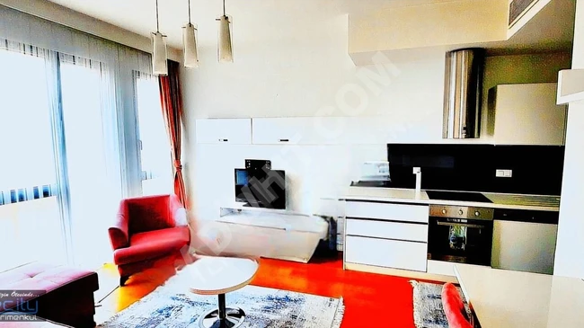 1+1 fully furnished corner apartment in GÜNEŞLİ G PLUS