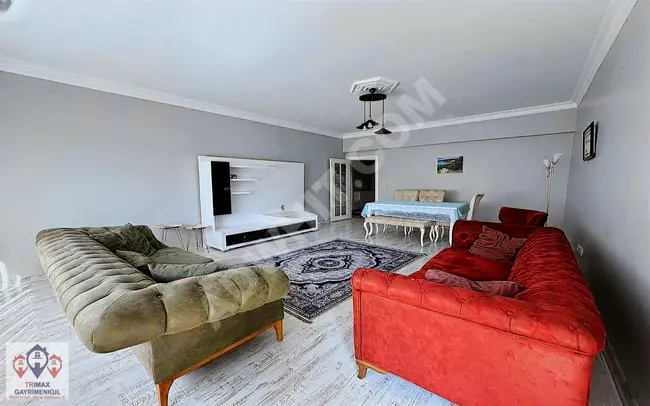 Fully furnished 3+1 apartment near the Metrobus in Barış neighborhood.