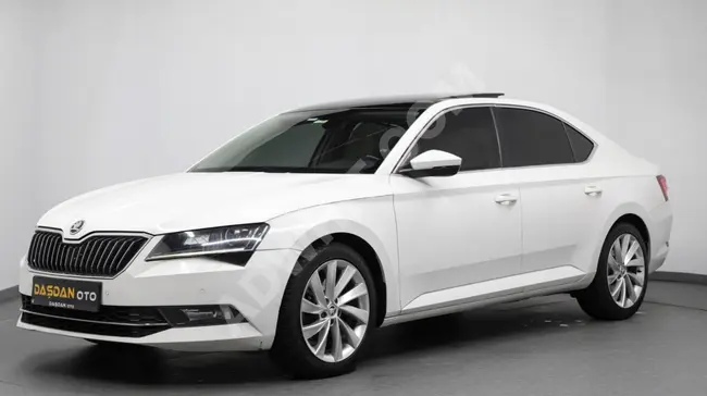 سيارة Skoda SuperB - سقف زجاجي - 4 مقاعد تدفئة - صندوق كهربائي - دخول ذكي