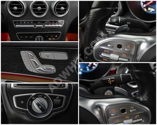 MERCEDES C200D AMG with leather upholstery + dual memory + heating + glass from GNC MOTORS