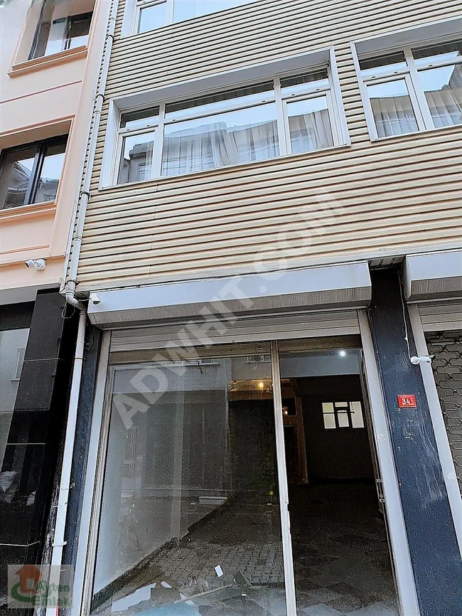 A shop front with a net area of 75 square meters in Bakırköy Yenimahalle across from MARMARAY...