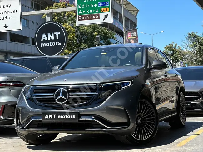 MERCEDES EQC 400 model 2022 with all-wheel drive, AMG + BURMESTER sound system + cooling + from the dealer without defects