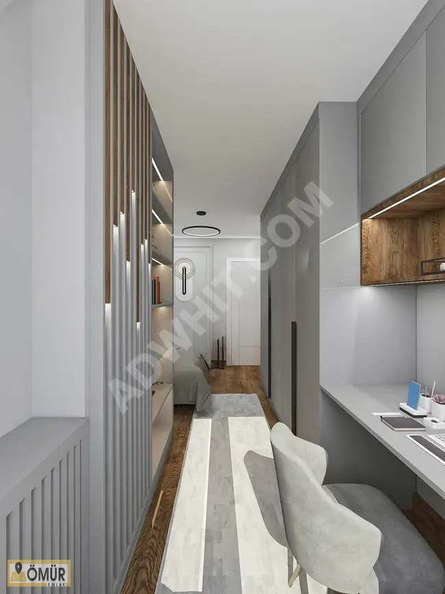 Luxury apartment 3+1 with an area of 120 square meters in a 3-year-old building in Bahçelievler Mavi Kent complex