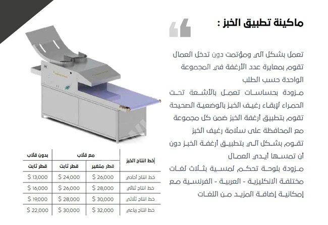 Bread counting and sorting machine