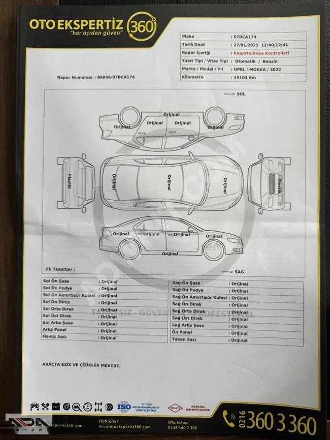 ADA MOTORS'DAN 2022 OPEL MOKKA 1.2 TURBO ELEGANCE