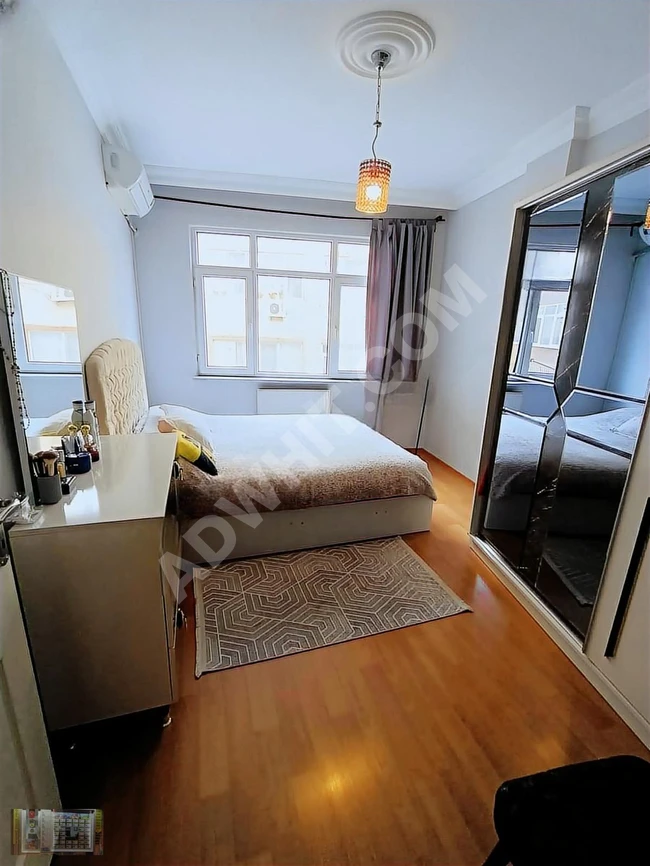 A 3+1 apartment on the first floor with an area of 110 square meters, with two facades on FINDIKZADE / CEVDETPAŞA street.