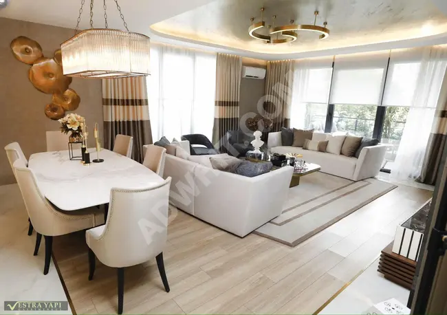 First payment 50%, with an installment plan over 24 months. Luxurious 2+1 apartment design in the marina by [VESTRA YAPI]