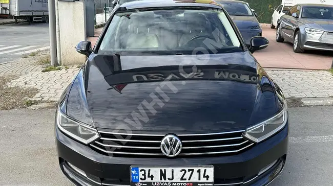 VOLKSWAGEN PASSAT with the option to pay in 12-month installments for credit card holders. Black color with beige exterior, no modifications, low mileage.