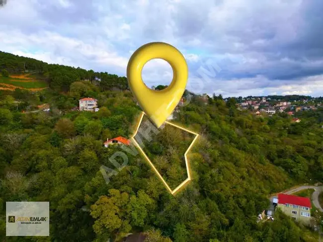 Land for sale with building permit overlooking the sea in Beykoz