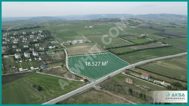 Agricultural land for sale with an area of 18 dunams, single ownership deed in İSTANBUL ÇATALCA KESTANELİK