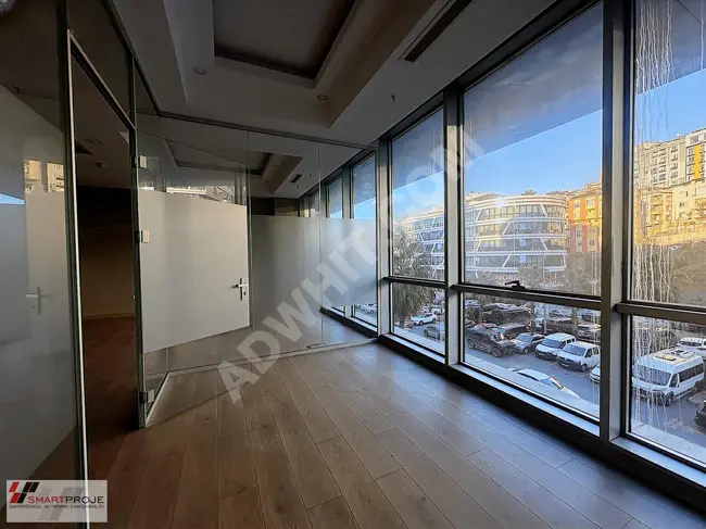 For rent: Office DAP VADİ Y 1+1 with a front facade, total area of 86m² - from SMARTPROJE.