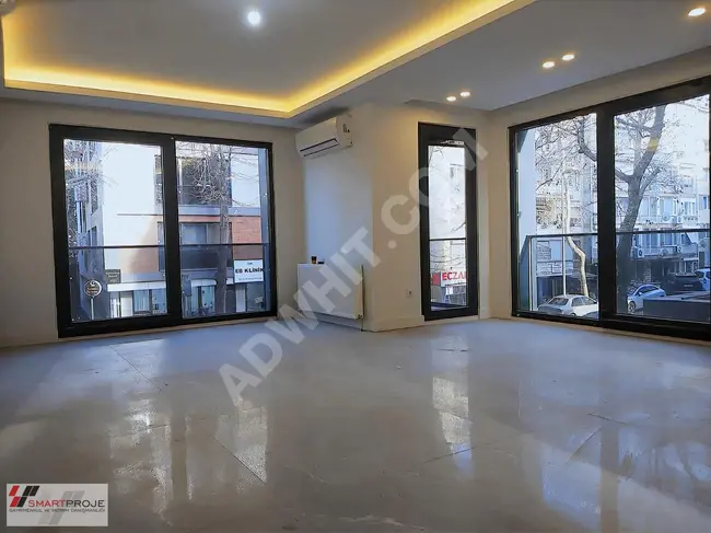 Office with an area of 120 square meters on a single floor in a new building on Levent Main Street, suitable for offices and elegant.