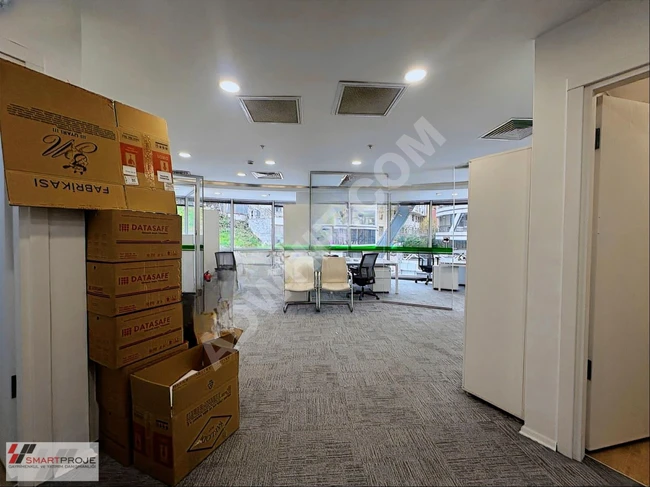 Office for rent in DAP VADİ Z OFİS with a total area of 172 square meters with glass walls - from SMARTPROJE