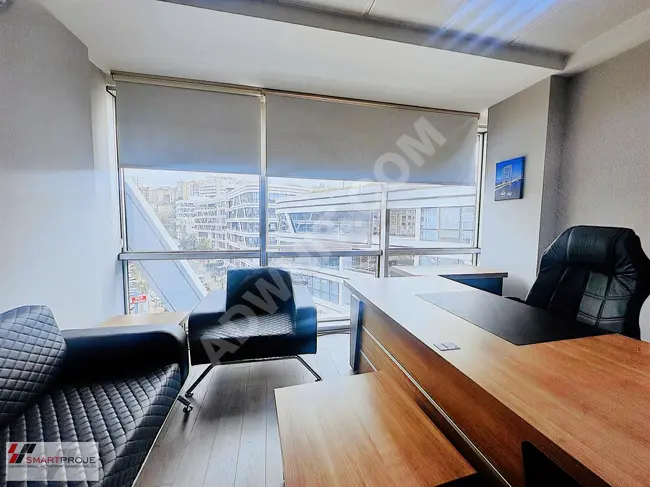 Office rental in DAP VADİ Z OFİS with an area of 62m², furnished and equipped with a bathroom - by SMARTPROJE