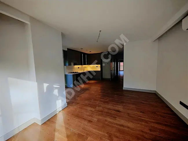 Corner apartment 2+1 in a new building with a closed garage, opposite Etiler Alkent