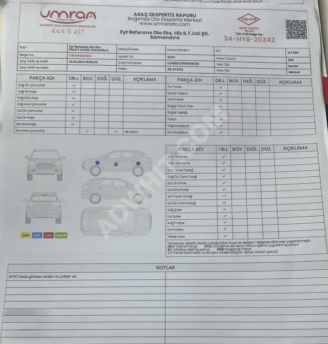 20% down payment, the rest in installments or bonds for a 2020 Sandero car model.