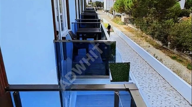 Furnished apartment on the middle floor with a view of the sea and nature in AVŞA