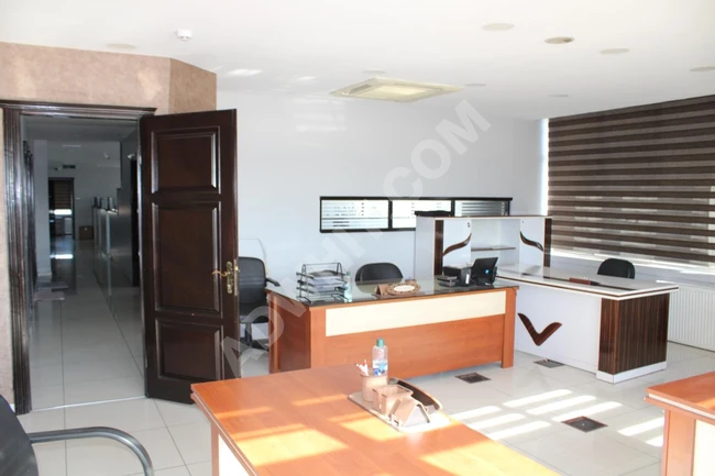 A luxurious office for rent next to the metro in a strategic location in Istanbul.