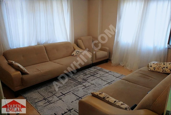 A beautiful 2+1 apartment with an area of 75 square meters in İNKİLAP, with garden usage from YAREN.