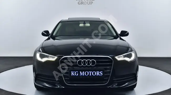 سيارة AUDI A6 موديل 2014  ستارة بالمقاعد الخلفية ابواب شفط مقاعد بذاكرة تدفئة وصندوق أمتعة  كهربائي