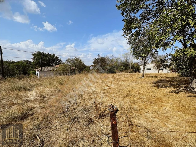 A plot of land with an area of 1273 square meters, with a construction permit for sale in Tekirdağ Malkara Yaylagöne. "