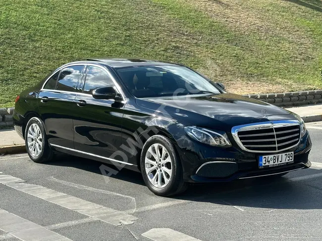 سيارة   MERCEDES-BENZ E 180 EXCLUSIVE موديل 2018   سقف بانوراما إمكانية تأجيل الدفع والتبادل...